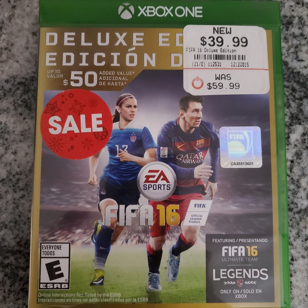 FiFA 2016 Xbox Video Game